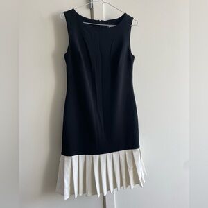 DKNY color blocked, pleated dress